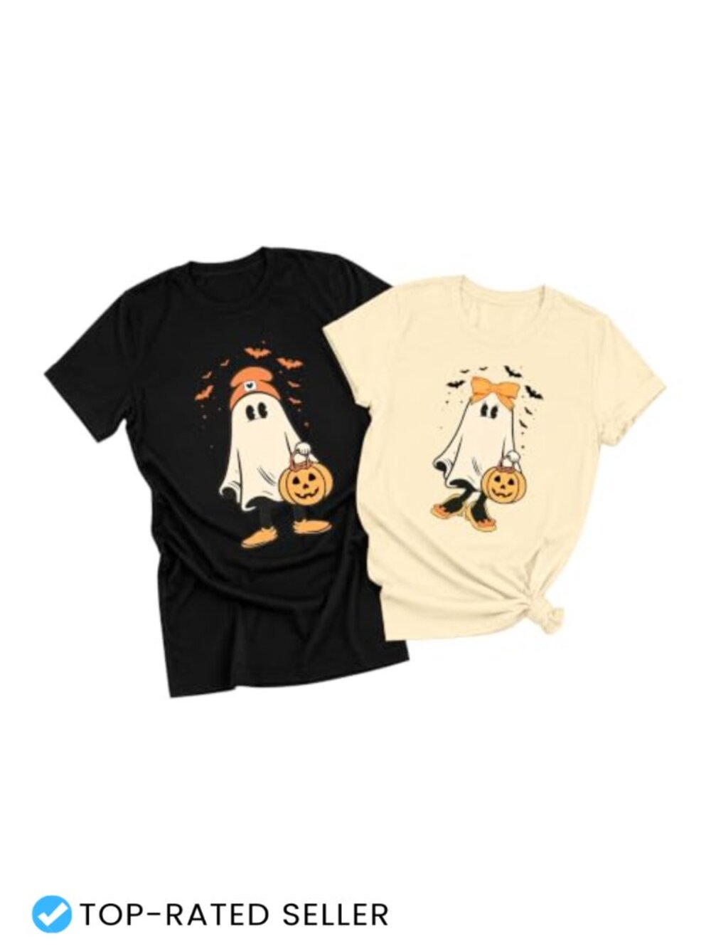 Couples Halloween Peter Pumpkin Eater Graphic Tee Short Sleeve T-Shirt